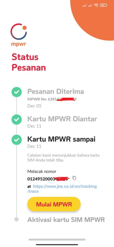 Cara Aktivasi Kartu MPWR dari Indosat
