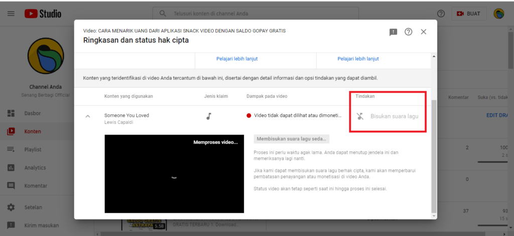 Cara Mudah Mengatasi Klaim Hak Cipta Saat Upload Video Youtube