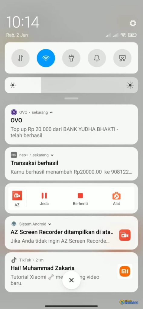 Bukti Pembayaran dari Aplikasi Bank Neo