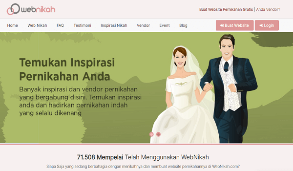 Cara Membuat Website Undangan Pernikahan Gratis di Webnikah Tanpa Koding