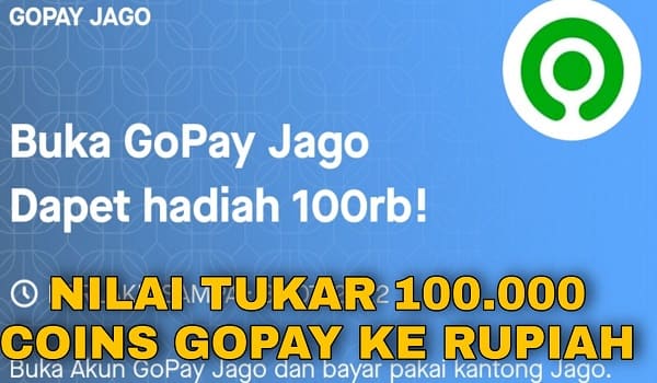 100.000 Gopay Coins Aplikasi Gojek Berapa Rupiah