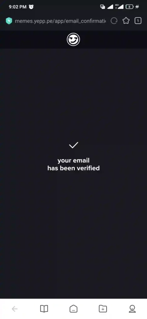 cara melakukan verifikasi email di aplikasi yepp
