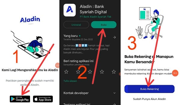 Cara Mudah Buka Rekening Bank Aladin Syariah online Terbaru