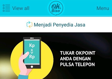 Cara Menukar Poin dan Bukti Pembayaran Pulsa All Operator dari Aplikasi OK Bisa