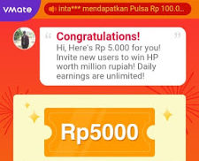 Cara Mendapatkan Hadiah Pulsa Gratis Terbaru dari Aplikasi Vmate