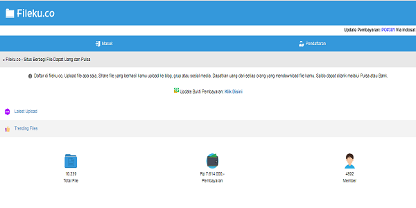 Cara Mudah Mendapatkan Uang Gratis dari Situs Fileku