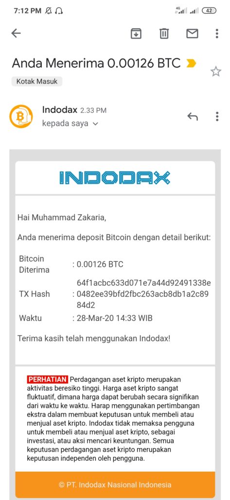 Bukti Bitcoin Gratis