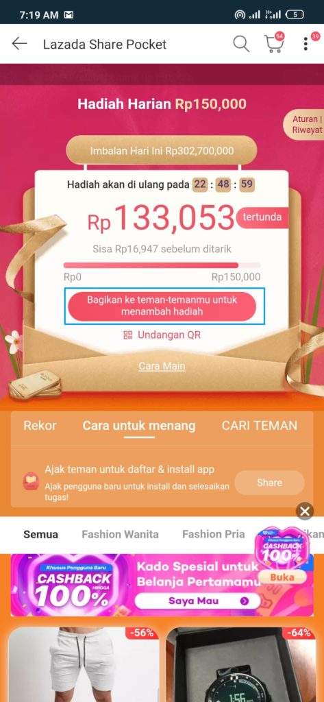 event 150 ribu lazada