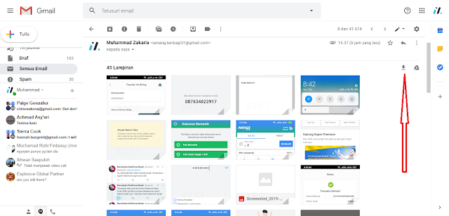 Cara Download Semua Gambar dari Email hanya dengan 1 Klik