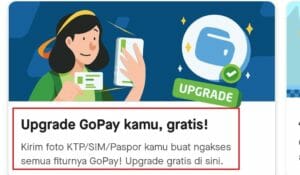 memulai meningkatkan akun gopay