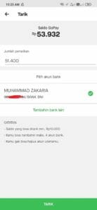 kirim uang dari saldo gopay ke rekening bank