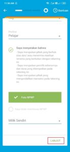 upload npwp untuk rekening jenius