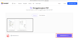 Proses Menggabungkan File PDF Online 