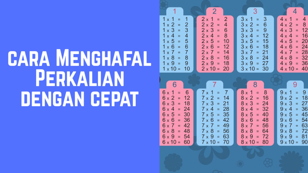  Cara  Menghafal  Perkalian dengan Cepat  dan Mudah SENANG 