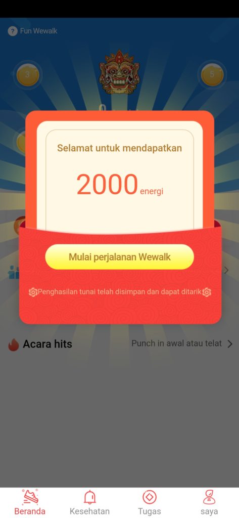 Cara Mendapatkan Uang Gratis dari Aplikasi Wewalk