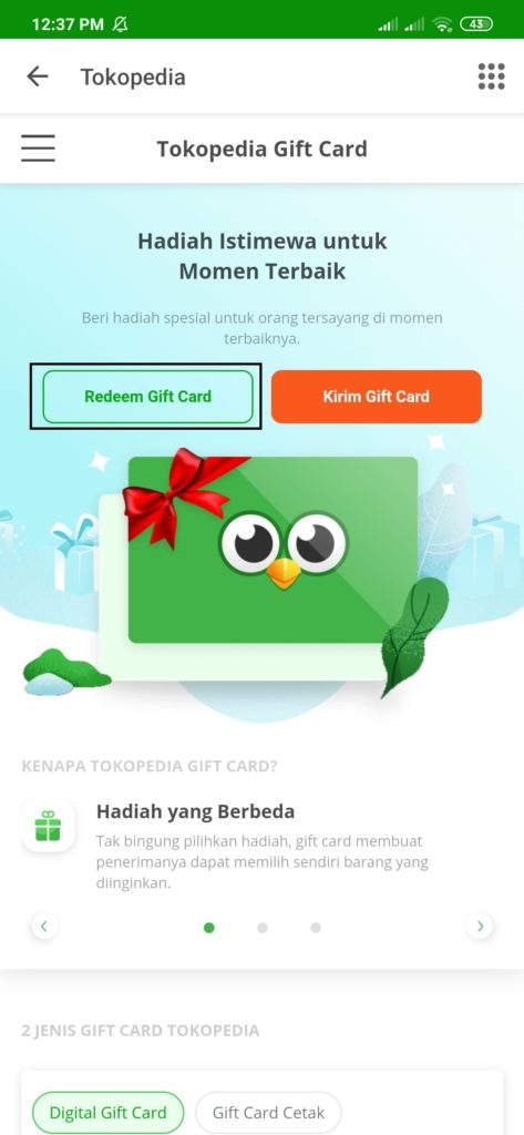 Menukarkan Voucher Tokopedia dari Aplikasi Licorice Indonesia