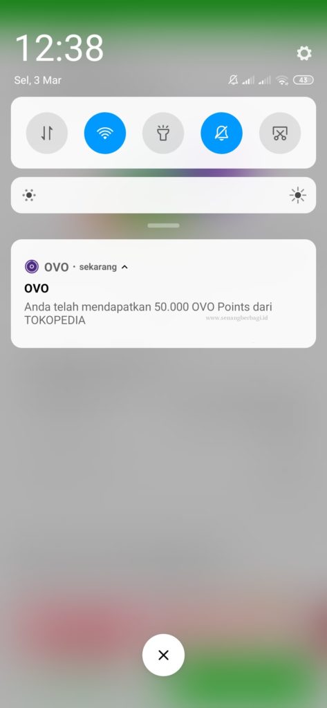 Bukti Voucher Tokopedia dari Aplikasi Licorice