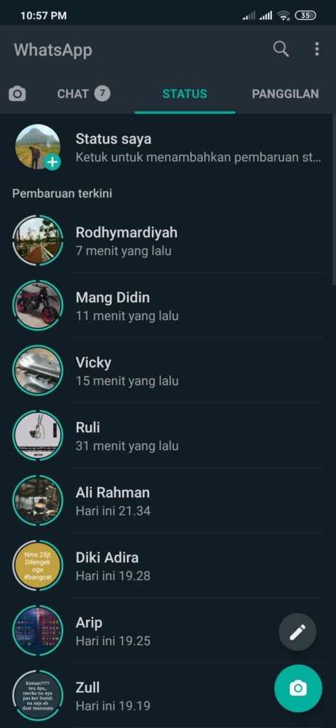 Dark Mode Whatsapp