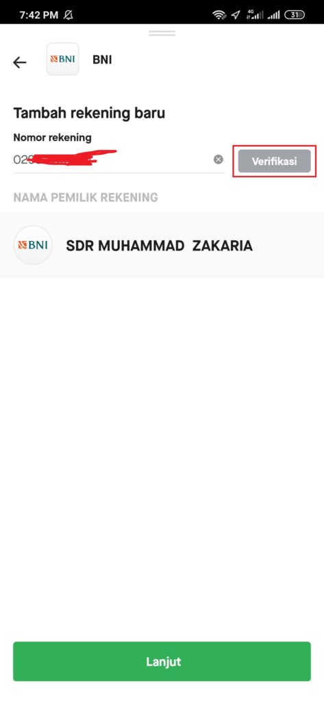 rekening bank bni