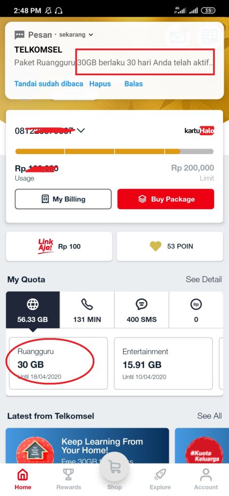 Cara Mendapatkan 30 GB Data Telkomsel Gratis