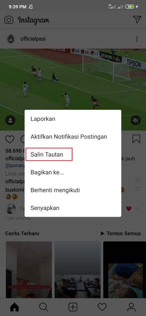 Salin tautan Video