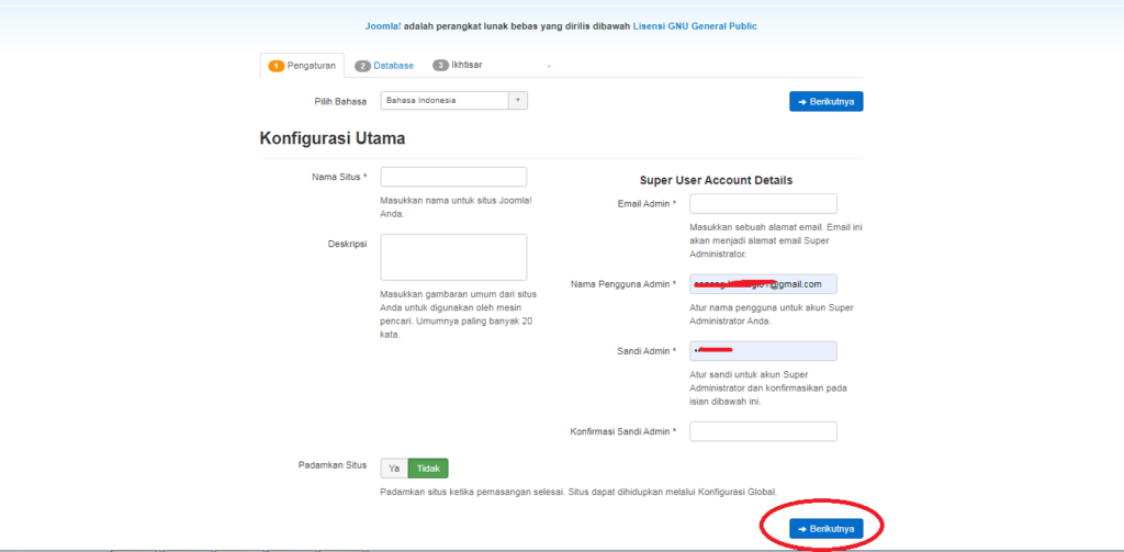 Cara Mudah Instal Template Joomla Quickstart