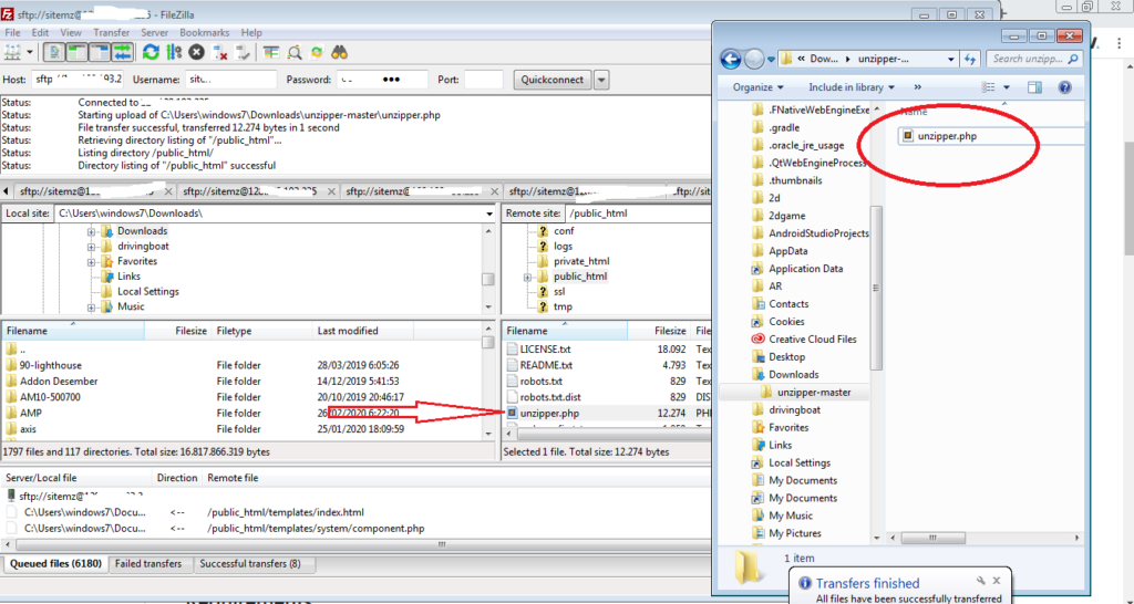 Cara Mudah Extract File dari FileZilla