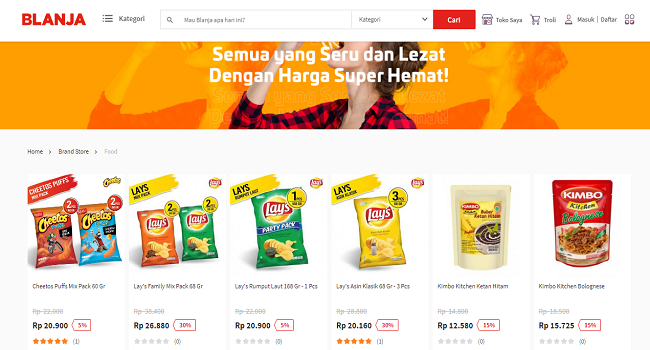 Situs Jual makanan online terbaik