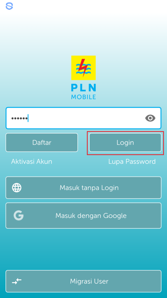 login PLN Mobile