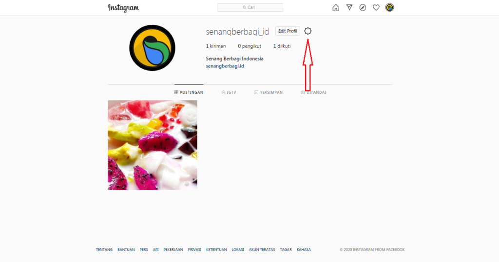 cara logout akun instagram dari laptop