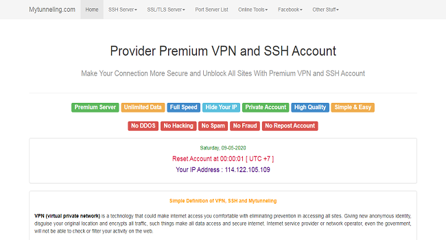 MyTunneling SSH penyedia akun ssh
