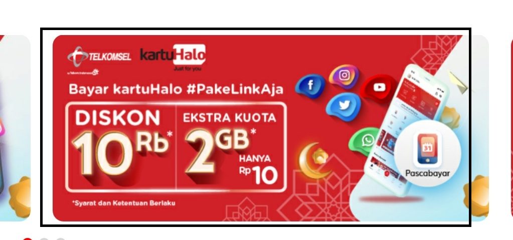 membayar tagihan Kartu Halo dari LinkAja