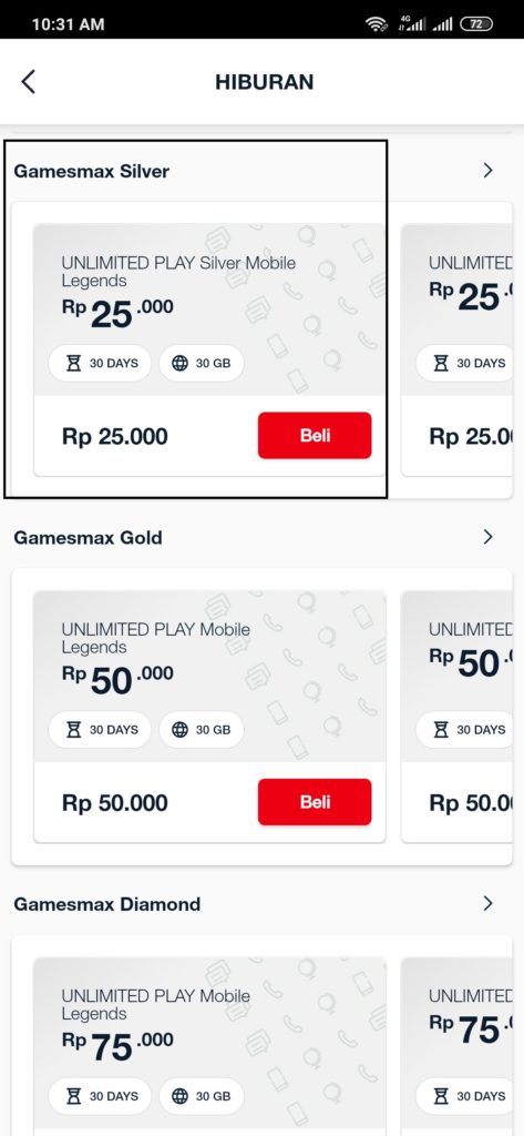 Paket GamesMax Silver