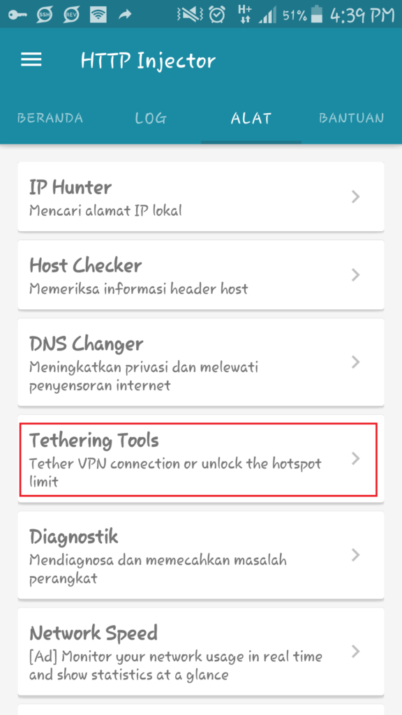 Cara Mudah Tethering dari KPN Tunnel Tanpa Root