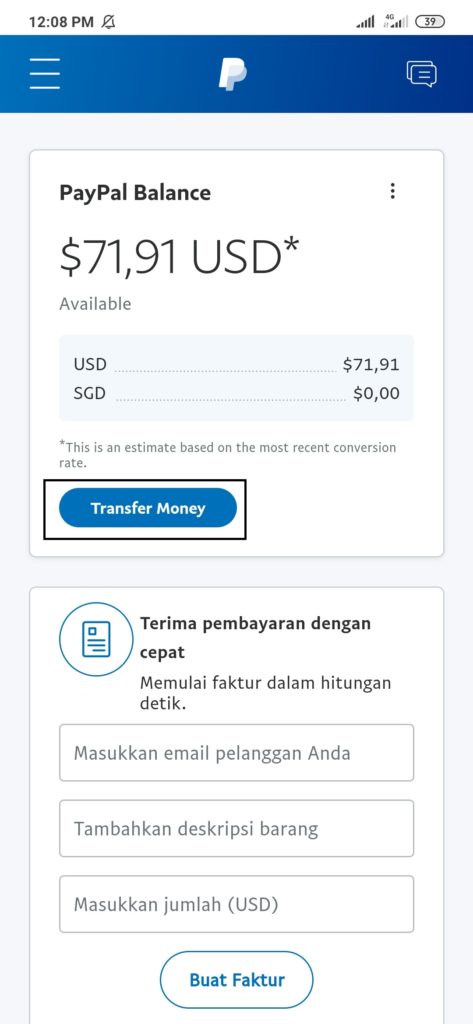 Cara Melakukan penarikan dollar paypal ke rekening bank