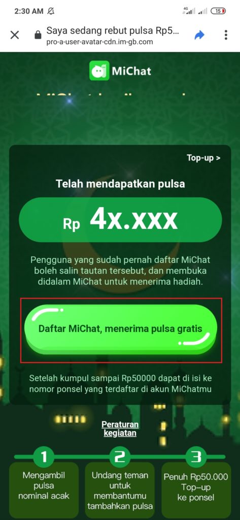 Aplikasi Michat download aplikasi dari linknya