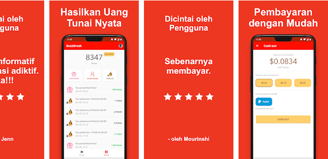 Aplikasi Penghasil Uang Gratis Terbaik