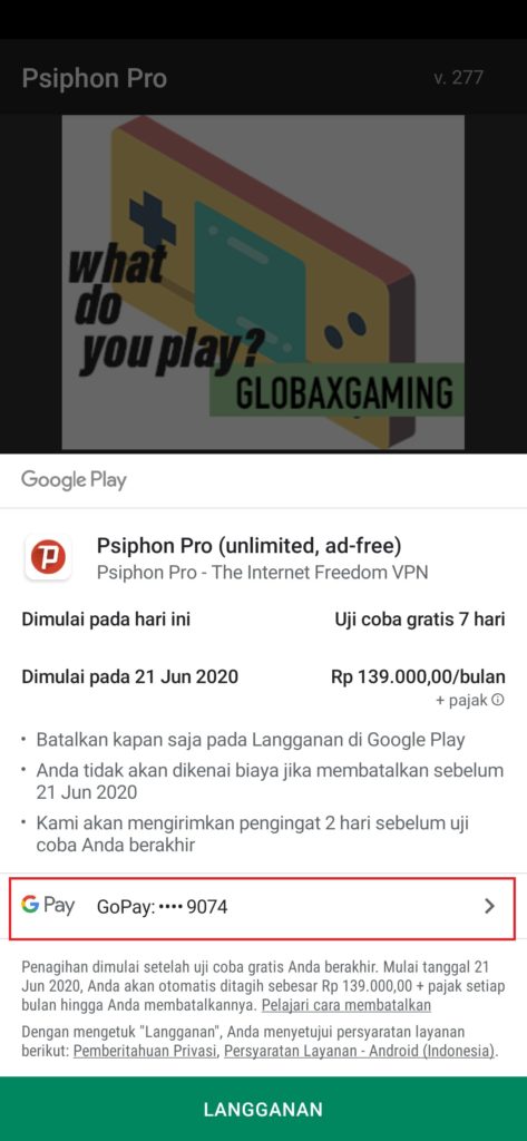 Metode pembayaran ganti dengan tagihan pada kartu sim card