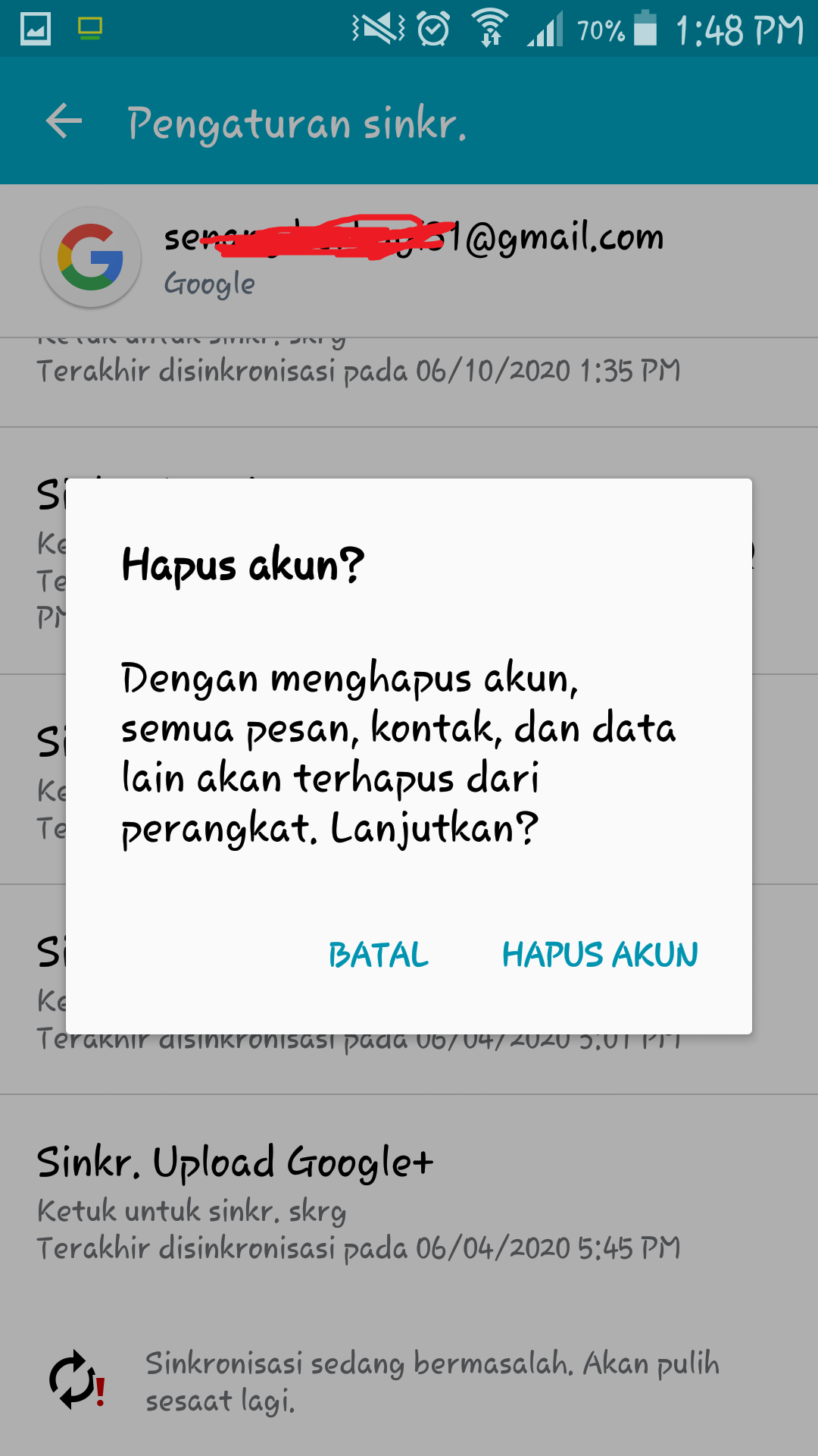 Cara Menghapus Email dari Hp Android SENANG BERBAGI