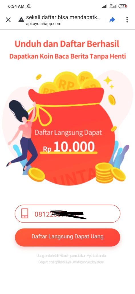 Cara Mendapatkan Uang dari Aplikasi Ayo Lari