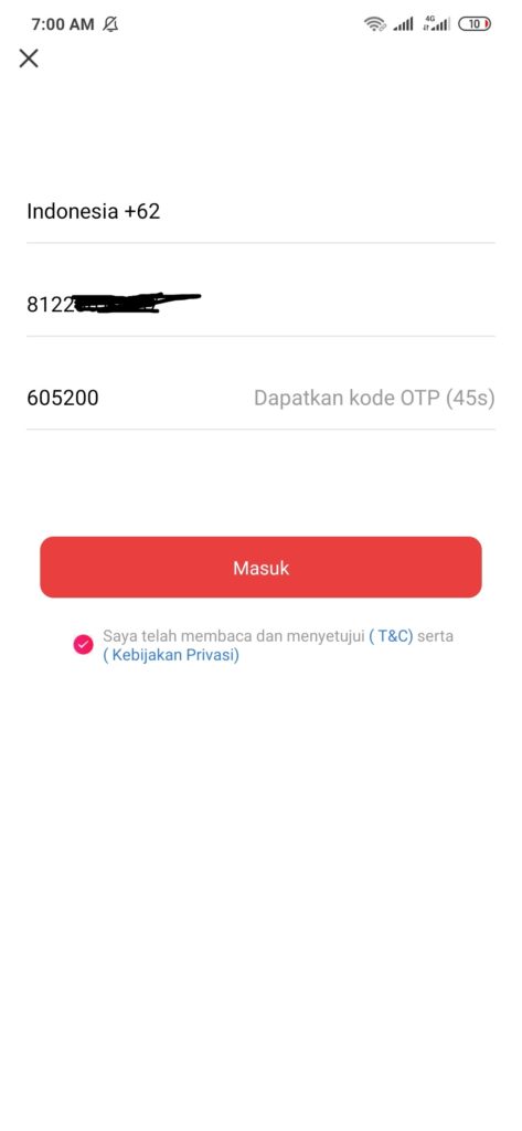 Cara daftar dari aplikasi Ayo Lari