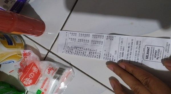 Bukti Struk pembayaran dari alfamart dengan Gopay