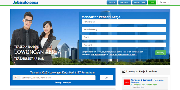Jobindo situs pencari kerja terbaik