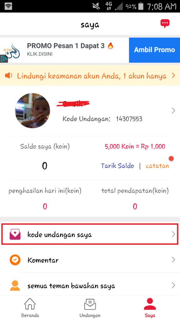 kode undangan Aplikasi Cashzine Cara Mendapatkan Uang Gratis dari Aplikasi Cashzine