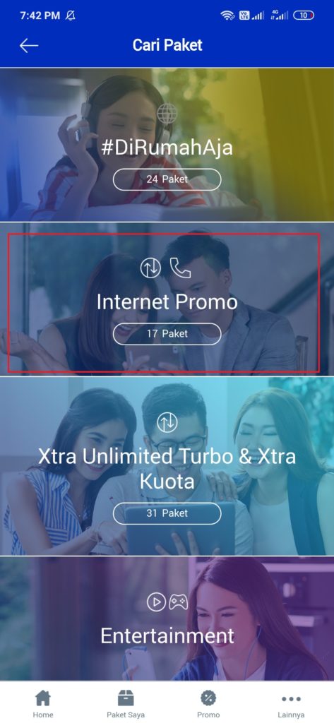 masuk di internet promo xl