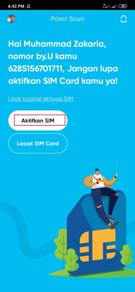 Cara Mengaktifkan Kartu By.U Terbaru