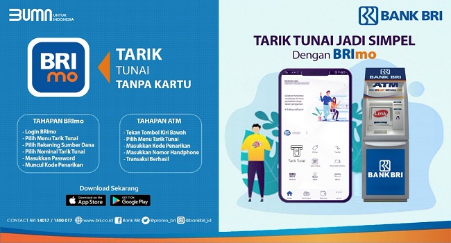 Cara Tarik Uang Tunai BRI Tanpa Kartu ATM