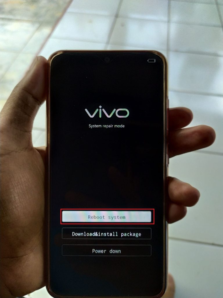 Repair system hp vivo