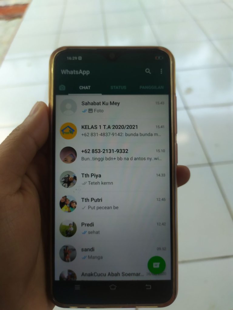 Tes Hp VIVO Android Menggunakan Aplikasi WhatsApps