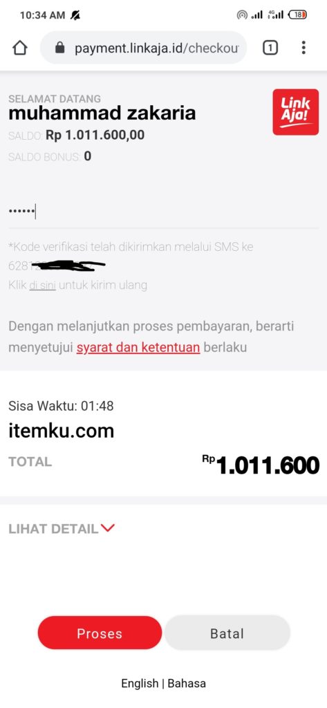 LinkAJa cara mengisi saldo itemku dengan LinkAja